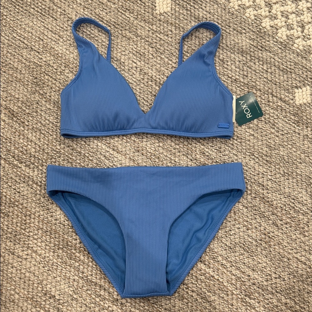 Roxy Classic Blue Bikini Set